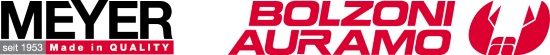 MEYER and BOLZONI AURAMO combined full range of fork lift truck attachments, forks and lifting tables from one source.